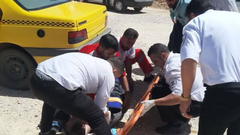 تصادف دو خودرو سواری در جاده قیدار به بیجار با ۶ مصدوم