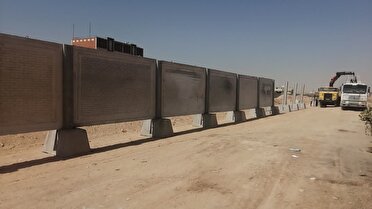 تکمیل حصار ریل راه آهن یزد با کاشت نهال