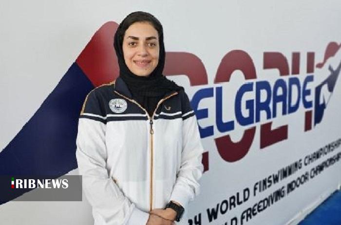 ارتقای درجه مدرسی غواصی آزاد دختر بروجنی ساکن کیش