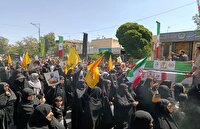 تشییع پیکر شهدای حمله تروریستی رژیم غاصب صهیونیستی در قزوین