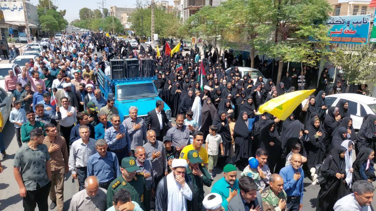 برگزاری راهپیمایی جمعه خشم و نصر در شهرستان های خراسان رضوی