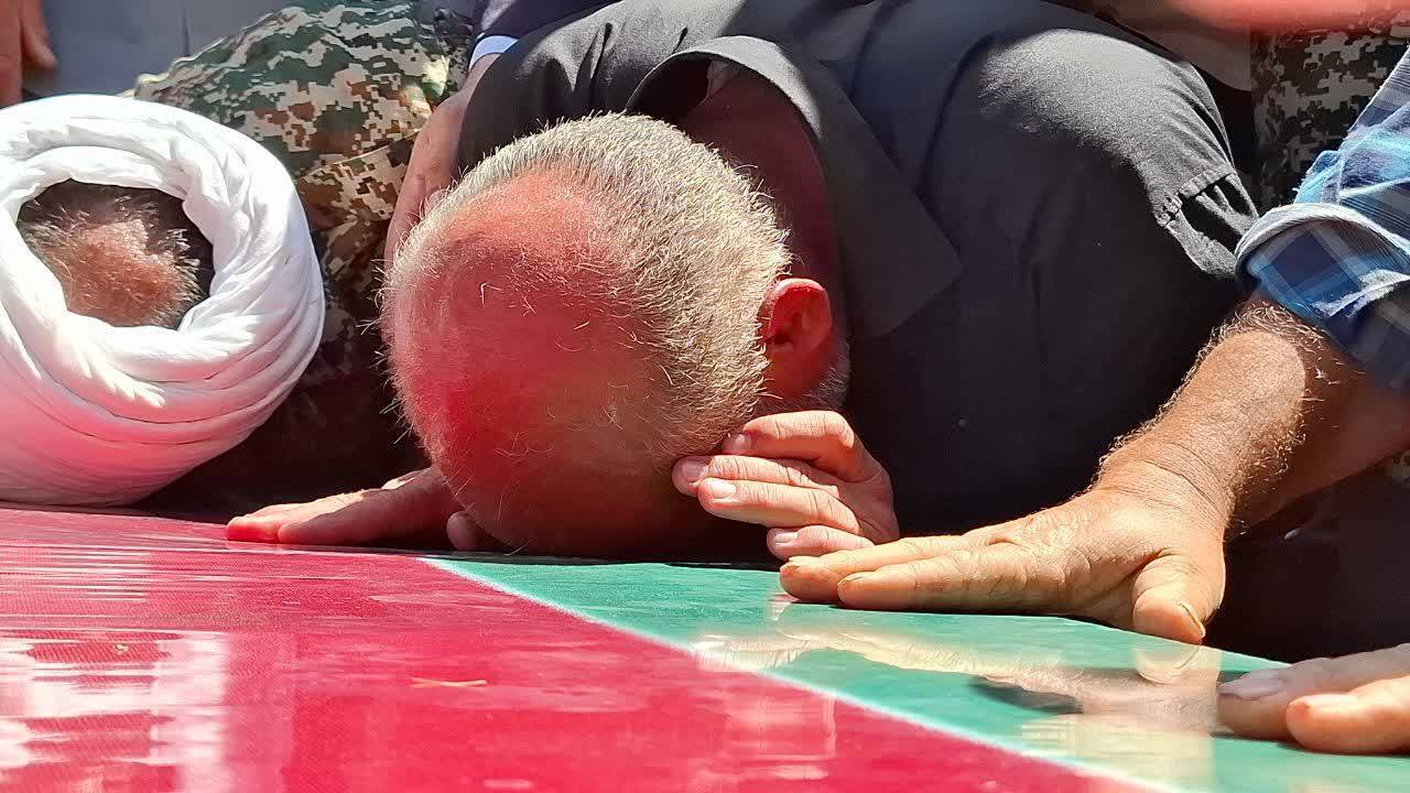 تشییع ۳ شهید حملات رژیم صهیونیستی در درگز