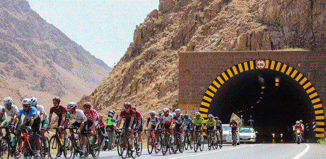 قهرمانی رکابزن تیم آلمان در اولین مرحله تور دوچرخه‌سواری ایران - آذربایجان