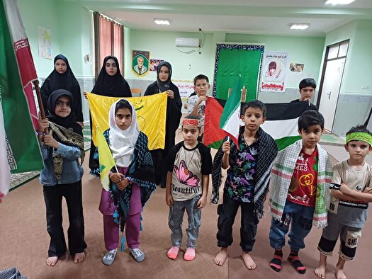 پیام اقتدار حافظان خردسال دارالقرآن باشت به دشمنان ایران
