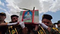 تشییع پیکر شهید رضا جباری لقمان در شهرستان اهر