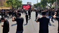 احیای آیین کهن پاگلاب روستای چم علیشاه در روز هفتم محرم