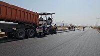 روکش آسفالت بلوار حضرت ابوالفضل (ع) روستای چاهملک