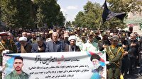 تشییع پیکر شهید امیرحسین باقرلو در خوی