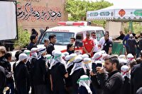 خدمات دهی 310 امدادگر جمعیت هلال احمر خراسان جنوبی در روز عاشورا