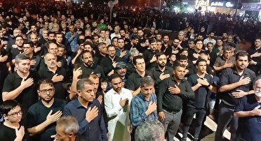 عرض ارادت عزاداران حسینی کیش به اباالفضل العباس در شب تاسوعا