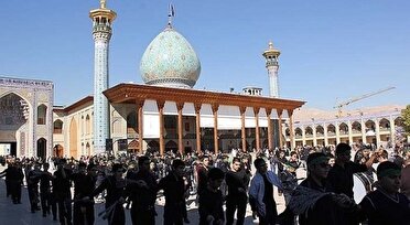 عزاداری تاسوعای حسینی در سومین حرم اهل بیت (ع) در ایران