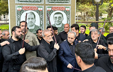 حضور رئیس جمهور در مراسم عزاداری حسینی تبریز