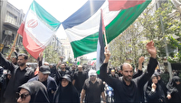 عهد خون مردم تهران در روز تاسوعا با مقام معظم رهبری