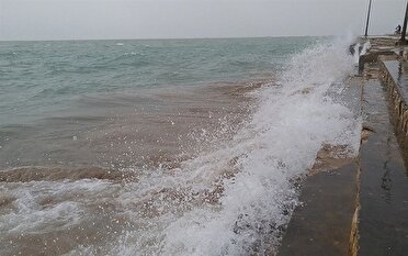 تداوم وزش باد نسبتا شدید شمال غربی در جزایر خلیج فارس