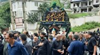 طنین یا حسین در نخل گردانی روستای گنگرج کلا آمل
