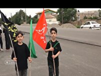 پیاده روی جاماندگان کربلا در شهرستان بیله سوار