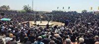 شرکت 70 هزار عزادار حسینی در تعزیه خوانی فدیشه میان‌ جلگه