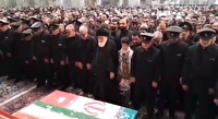 وداع با پیکر 2 شهید در حرم مطهر رضوی