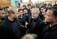 رئیس جمهور در جمع عزاداران اردبیلی