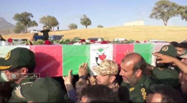 تشییع پیکر شهید پاسدار بازگیر در چگنی