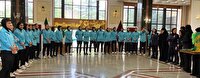 بدرقه تیم ملی فوتبال بانوان در مشهد