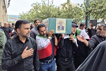 تشییع و خاکسپاری جانباز 70 درصد مشهدی
