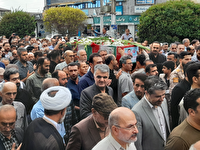 تشییع پیکر شهید تجاوز رژیم صهیونیستی در محمودآباد