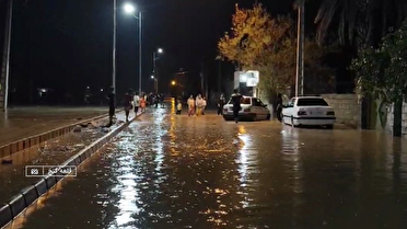 بارش سیل آسای درجنوب کرمان