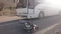 برخورد اتوبوس با موتورسیکلت در یزد، جان دو  نفر را گرفت