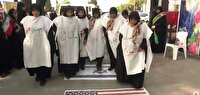 اجتماع باشکوه زینبیون در عباس‌آباد