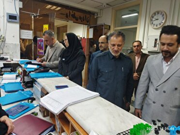 بررسی خدمات رسانی بیمارستان امام خمینی صومعه سرا با حضور بازرس کل
