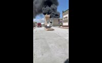 مشارکت  آتش نشانان ماکو در  مهار آتش درگمرک گوربلاغ ترکیه