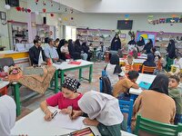 برگزاری مسابقه نقاشی دانش آموزی در پلدشت