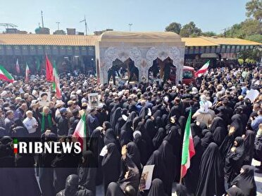 تشییع پیکر مطهر دو شهید مدافع وطن در قم