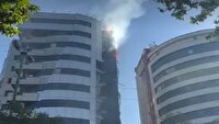 آتش سوزی فروشگاه لباس و پوشاک در تبریز