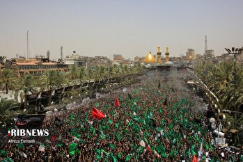 بزرگ‌ترین دسته عزاداری عاشورا در کربلا
