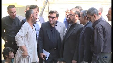 بازدید استاندار فارس از اردوگاه مهاجران افغان در حال خروج