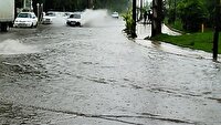 بارش شدید باران در خنج خساراتی بر جای گذاشت