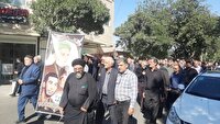 تشییع پدر شهید قاضی زاده هاشمی در فریمان
