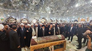 تشییع پیکر آیت الله شیخ علی موحد در شیراز