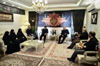 حضور رئیس مجلس در منزل شهید محمدمهدی طهرانچی