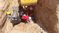 یک کشته در ریزش کانال آب و فاضلاب در داراب