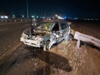 برخورد پراید و پژو ۴۰۵ در محور ارومیه-تبریز