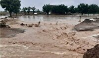 جاری شدن سیل در روستا‌های کلاته فتح‌الله و میرزا عباس کالیمانی
