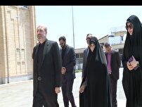 حضور مادر شهیدان خالقی پور در صداوسیمای اردبیل