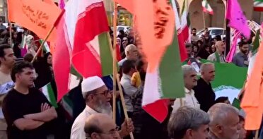 اجتماع مردم در حمایت از عملیات «بشارت فتح» در یزد
