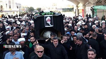 تشییع و خاکسپاری پیکر مرحوم آیت الله نعیم آبادی در قم