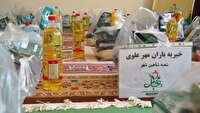 توزیع ۲۰۰ بسته غذایی بین مددجویان در شاهین شهر
