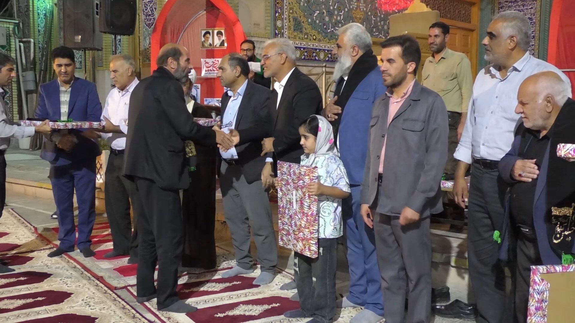 تجلیل از پیرغلامان حسینی در شهر دستگرد برخوار