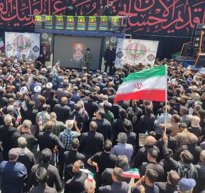 آغاز مراسم تشییع ۱۵ شهید حملات رژیم غاصب صهیونی به کشور، در مشهد